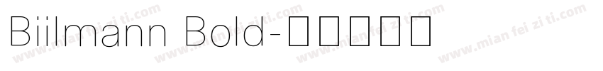 Biilmann Bold字体转换